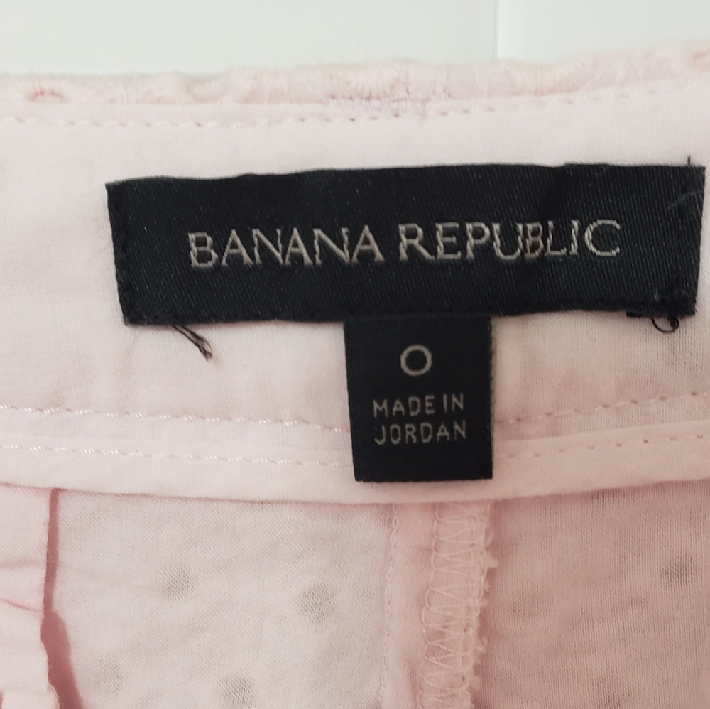Banana Republic Women's Eyelet Short 5" Light Pink Size 0 - Picture 6 of 12